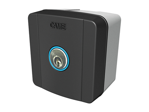 Купить ключ-выключатель накладной CAME SELC1FDG с синей подсветкой с доставкой и установкой в Анапе