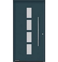 Двери входные алюминиевые  ThermoPlan Hybrid Hormann – Мотив 501 в Анапе