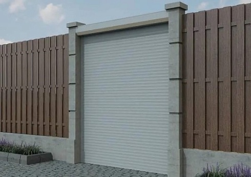 Рулонные ворота для въезда ALUTECH Trend 3100×4000 мм с доставкой в Анапе 
